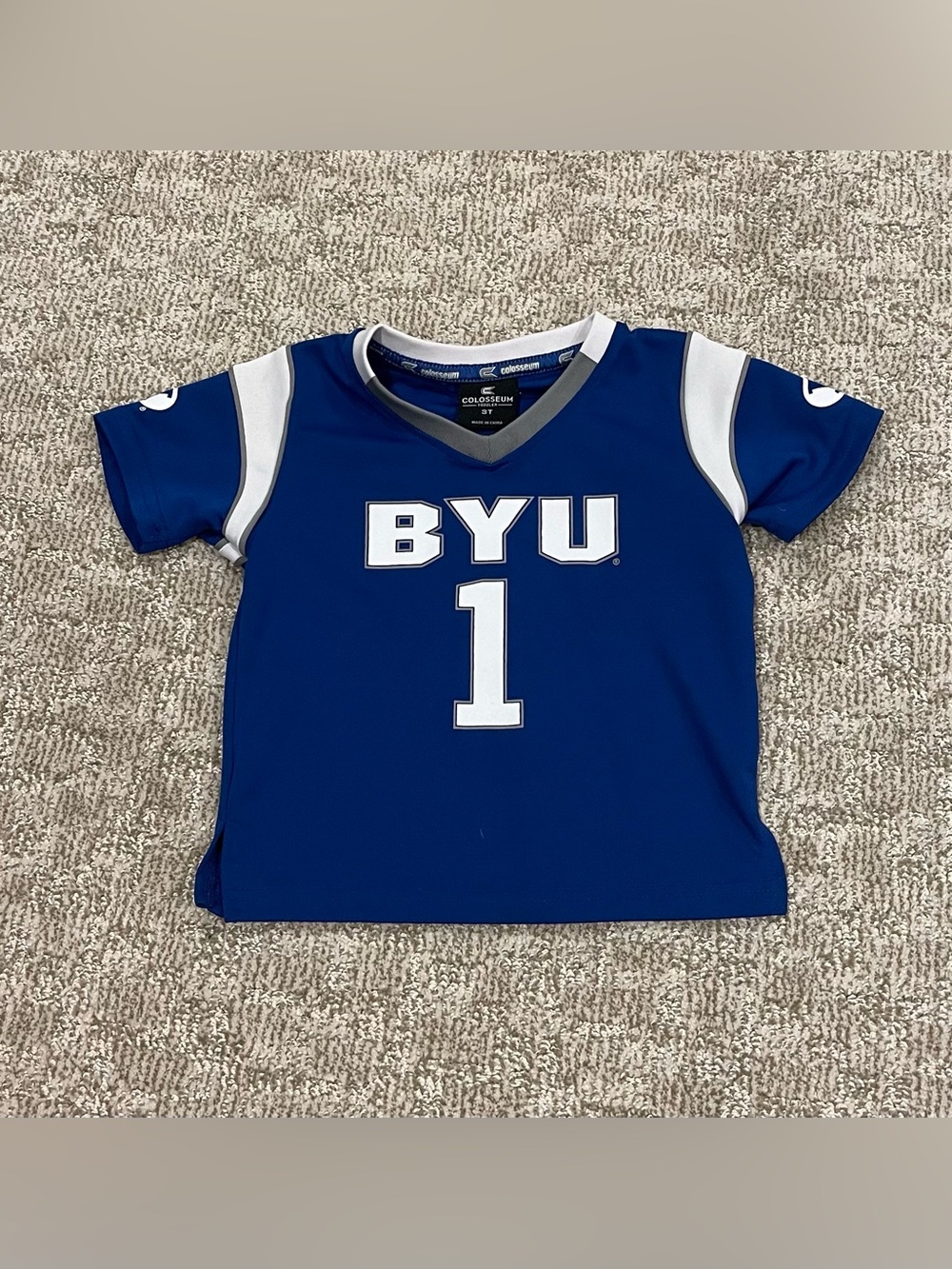 Colosseum BYU Blue and White Kids Jersey- 3T